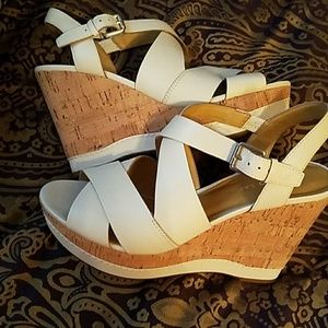 Franco Sarto, ivory wedges